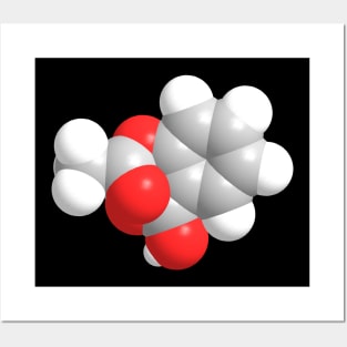 Aspirin Molecule Chemistry Posters and Art